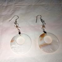 orecchini in madreperla e vetro 