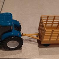 Trattore new Holland con rimorchio 