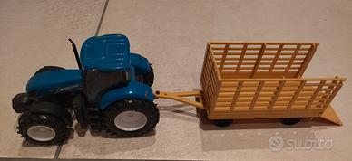Trattore new Holland con rimorchio 