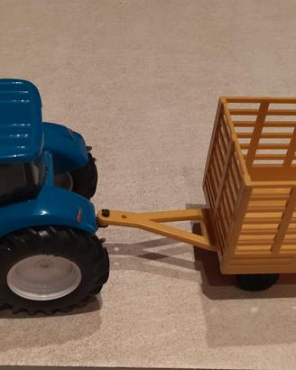 Trattore new Holland con rimorchio 