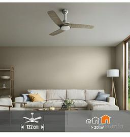 ventola soffitto gandia colore grigio