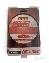 Mini cuffia stereo per tv GBC cs 1250