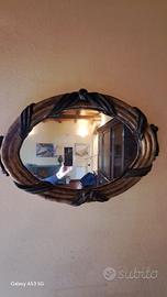 Specchio Vintage da Parete con Cornice Rustica