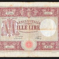 Banconota lire 1000 barbetti del 1948 medusa