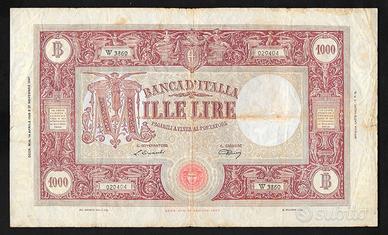 Banconota lire 1000 barbetti del 1948 medusa