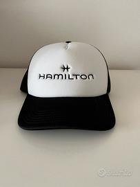 Cappellino Hamilton Trucker bianco e nero - Nuovo