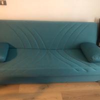 Divano letto blu
