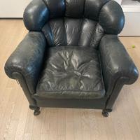 Poltrona di pelle Frau