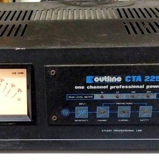 Amplificatore audio OUTLINE 2250 pro da 250W x DJ