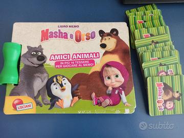 Libro cartonato Masha e Orso + tessere memo