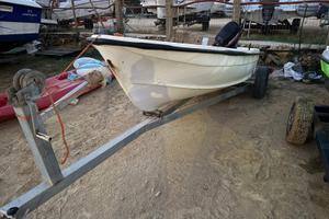 Barca con motore Mercury 15 cv e carrello