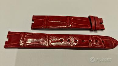 Cinturino Chopard in alligatore rosso lucido 