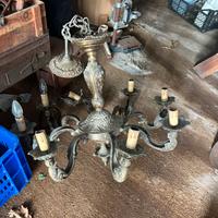 Lampadario in ottone