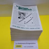 LA SETTIMANA ENIGMISTICA, anno 2000, NON compilati