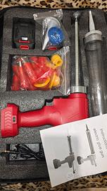 Pistola per silicone professionale con 2 batterie