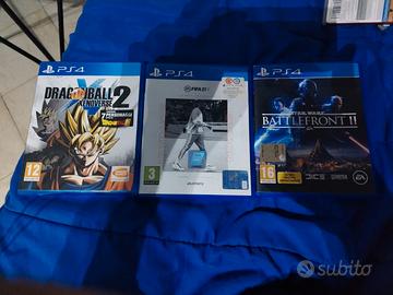 Lotto 3 Giochi ps4 dragon ball+Star wars + fifa 21