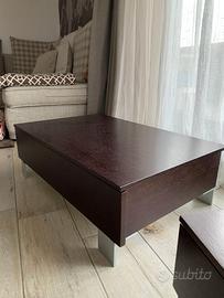 Set due comodini in legno di wengè