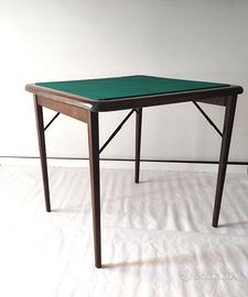 Tavolo da gioco vintage pieghevole anni 60
