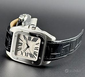 Cartier Santos 100 medio 2878 -Perfetto e completo