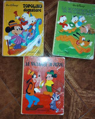3 libri Wat Disney anni 70