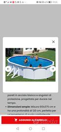 Piscina ovale grey 6,10 x 3,75 h 1,20