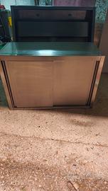 armadietto pensile inox cucina ristorazione bar 