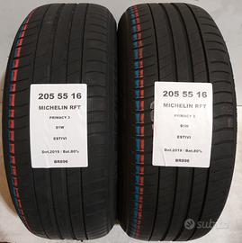 2 GOMME 205 55 16 MICHELIN RFT BR896
