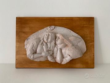 Gianna Boschi Faenza Bassorilievo Ceramica Bianca 