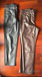 Pantaloni finta pelle