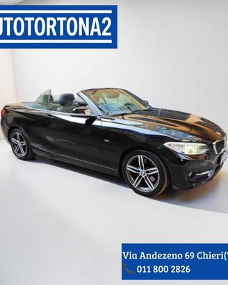 BMW 220 d Cabrio Sport PELLE-NAVI-LED-AUTOMATICA