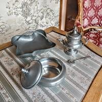 lotto peltro d'epoca 