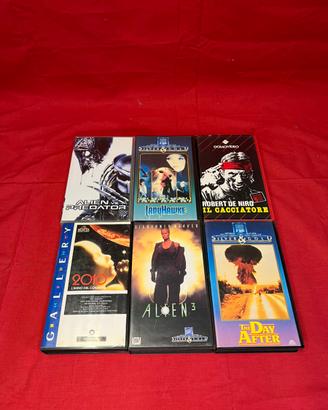 Lotto 6 VHS Film Cult Fantascienza e Cinema