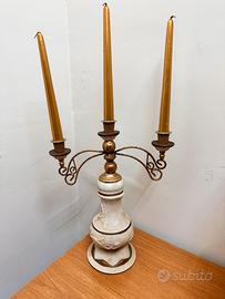 Candelabro ceramica capodimonte