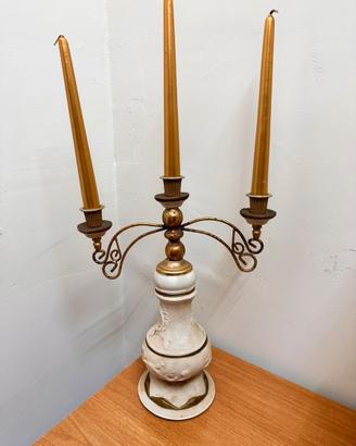 Candelabro ceramica capodimonte