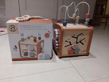 Cubo Centro Attività Legno Speedy Monkey 5 in 1