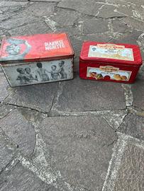 Scatole in latta vintage anni 50