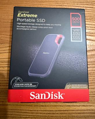 SSD Portable Sandisk Extreme 500GB  1050/1000 MB/s