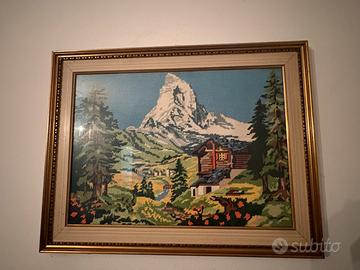 Quadro vintage monte Cervino
