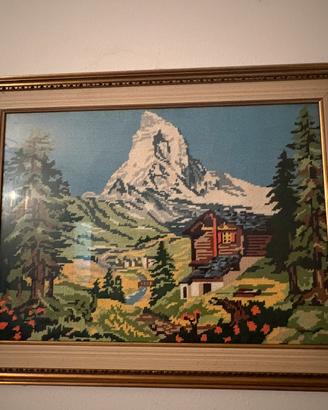 Quadro vintage monte Cervino
