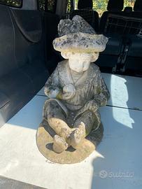 scultura da giardino in cemento