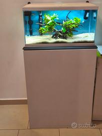 Acquario Ciano  65L con filtro esterno  e  mobile