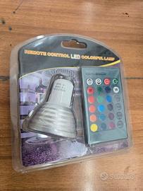 Lampada gu10 rgb con telecomando
