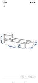 Letto Singolo con Materasso Memory