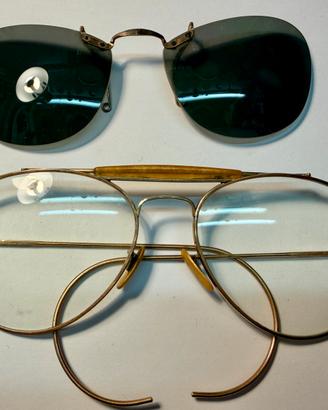 Occhiali vintage, placcati oro anni 60