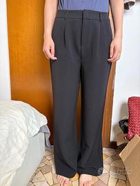 Eleganti Pantaloni Neri a Gamba Larga