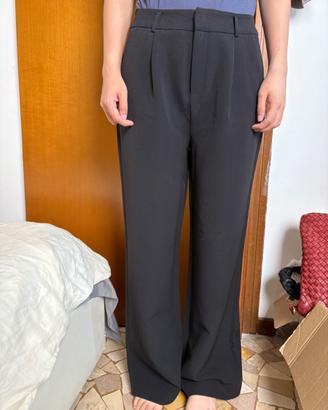 Eleganti Pantaloni Neri a Gamba Larga