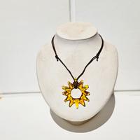 Collana Pendente Sole/Stella in Vetrofusione 