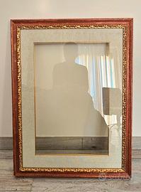 Cornice Classica in Legno con Passpartout