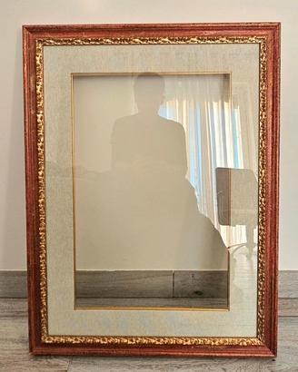 Cornice Classica in Legno con Passpartout
