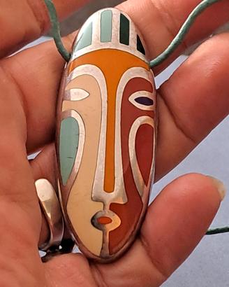 Ciondolo design Menegatti Picasso argento 925
